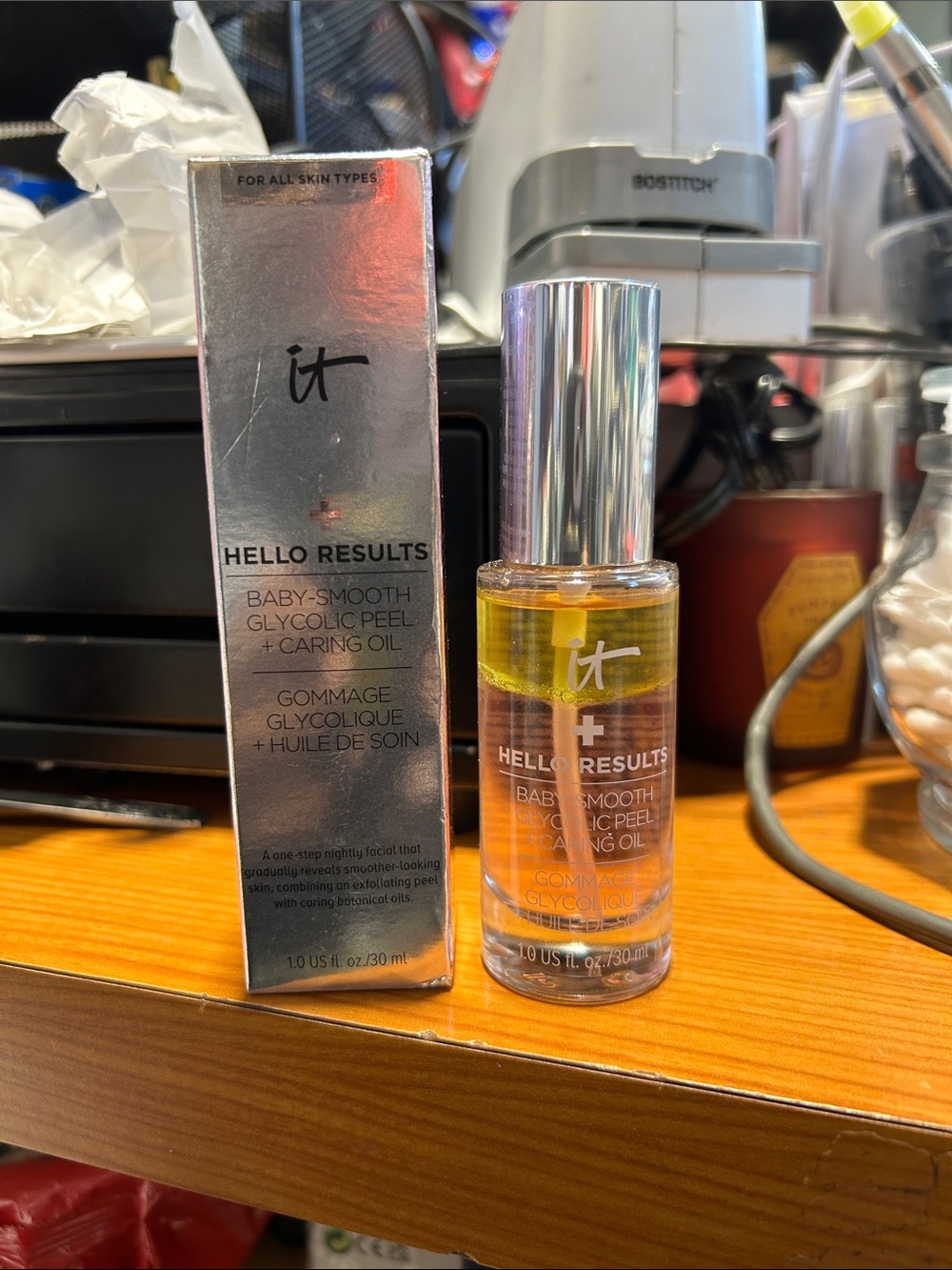 NIB it cosmetics Hello Results Glycolic Peel with Yellow Caring Oil